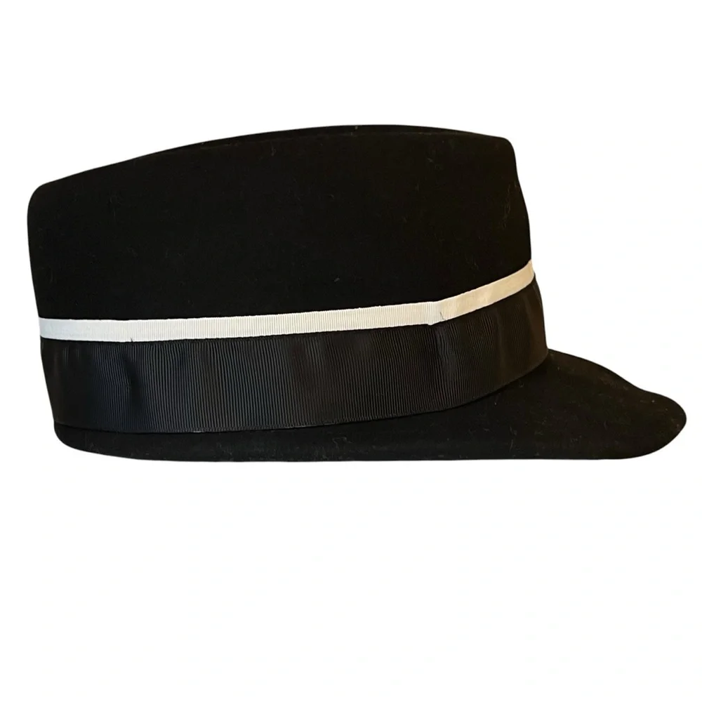 Bruno Capelo Black Australian Wool Telescope Baseball Men Hat Dress Cap, XL - Picture 4 of 10